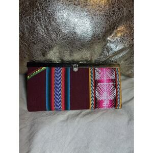 Bolivian Woven Clutch Wallet | Andean Textile | Multicolor Boho Ethnic Purse